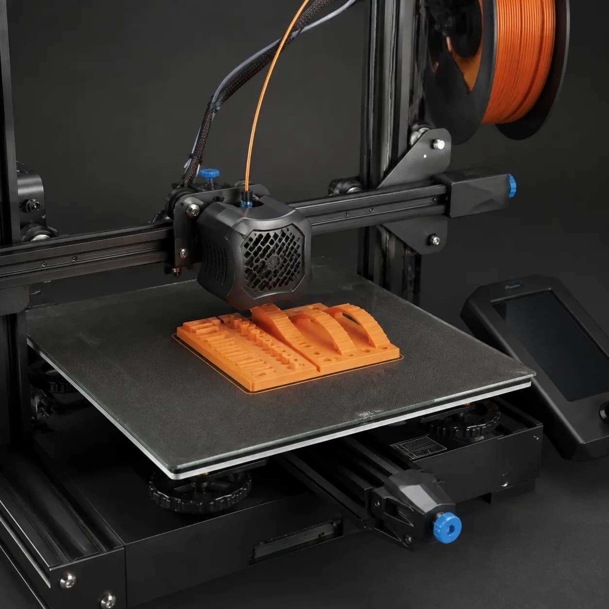 Representative Ender 3 V2 build-plate detail