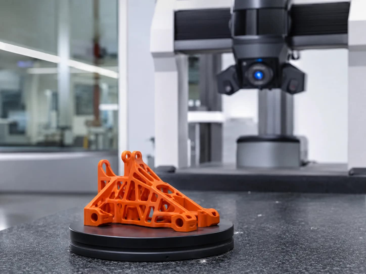 Metrology inspection of a printed lattice component
