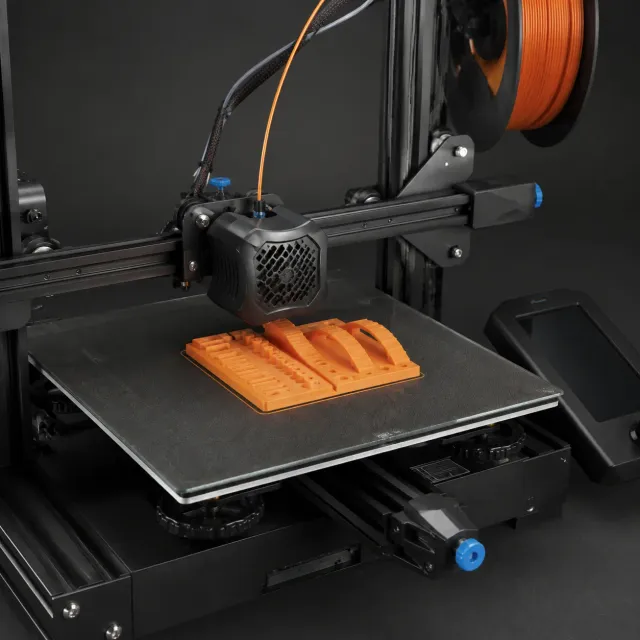 Representative Ender 3 V2 build-plate detail